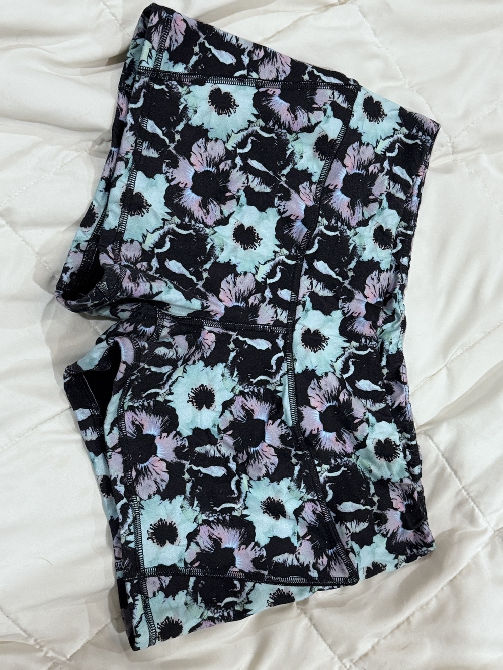 FLEO Light Blue Floral Black Gusset XL